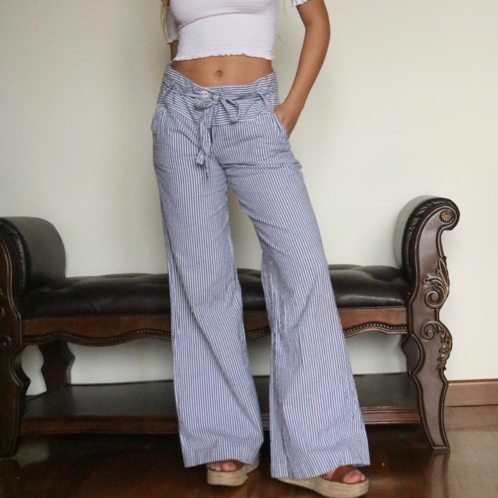 Nautical flowy pants
